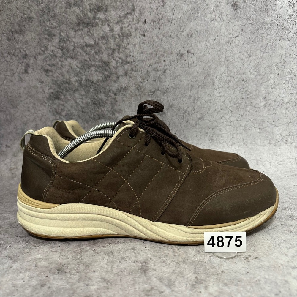 SAS Venture Sneakers Mens 11.5 M Brown Leather Walking Shoes Comfort USA Made